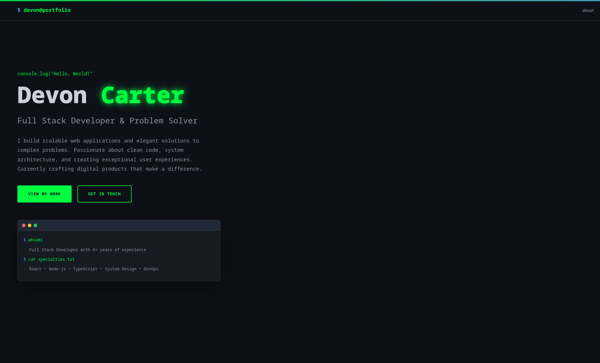 Developer Template 2